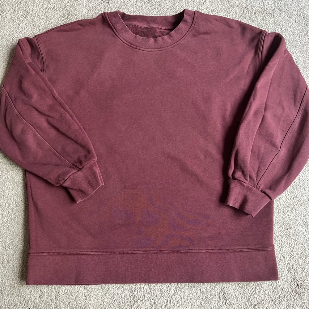 SOLD!! lululemon perfectly oversized crew sweatshirt sz 6
